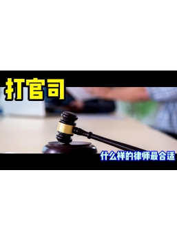 打官司什么樣的律師最合適